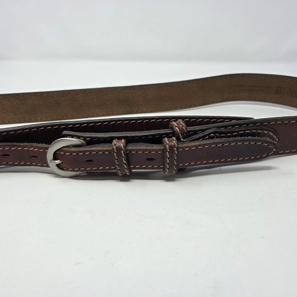 Duluth Trading Company Men's Ranger‎ Leather Western Work Belt Sz 42 Brown 90013